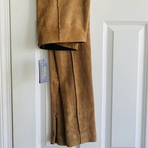 Stretch Suede Pants